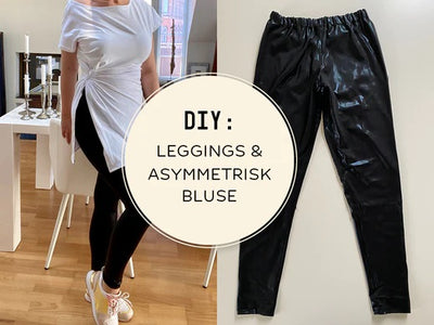 DIY: Leggings & asymmetrisk bluse