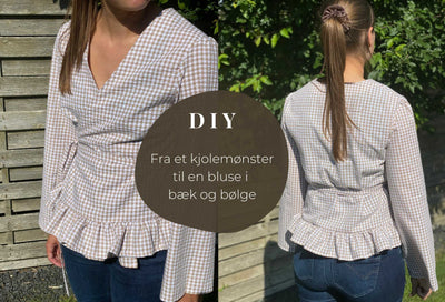 DIY:	Sådan forvandler du dit kjolemønster til en bluse i bæk og bølge