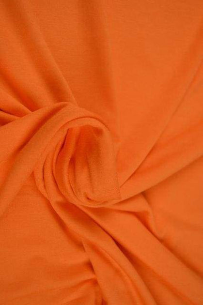 stof - Blødt viskose stof i høj kvalitet - Køb online – Mærker "Farve: Orange"– & Metervarer