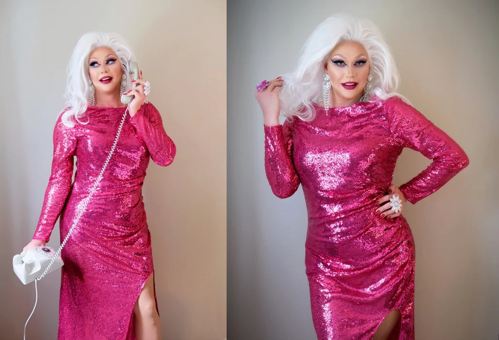 Drag Queen DIY: Claire Couture’s Guide til en Unik Drag-Kjole i Pink Pailletstof