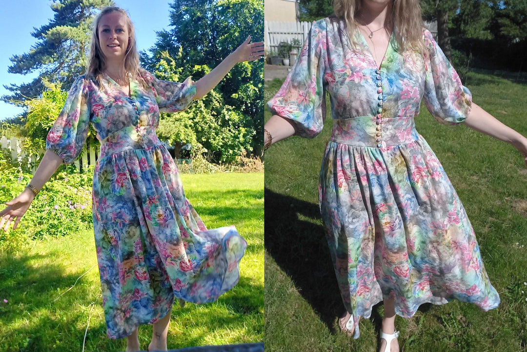 DIY: Sommerkjole i viskose og hør – med trensebånd og usynlig lynlås