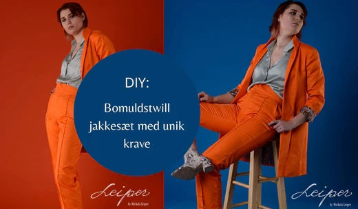 DIY: Bomuldstwill jakkesæt med unik krave