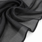 SORT SILKE CHIFFON STOF