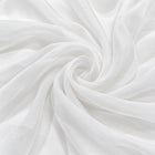 HVIDT SILKE CHIFFON STOF