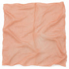 LYS ORANGE / FERSKEN SILKE CHIFFON STOF