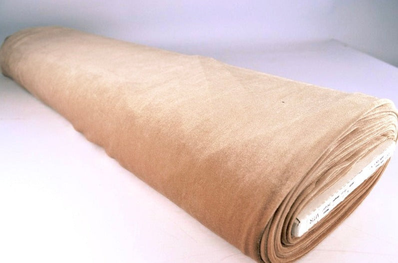 CAMEL VELOUR MED STRÆK