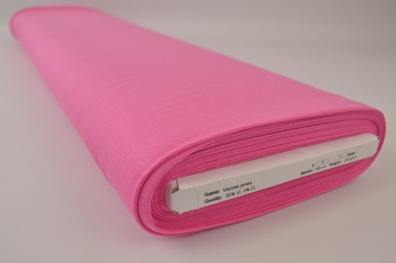 PINK VISKOSE JERSEY – BLØD, ÅNDBAR & STRÆKBAR