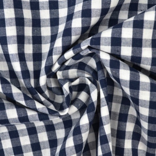 6,5 MM TERNET GINGHAM NAVY