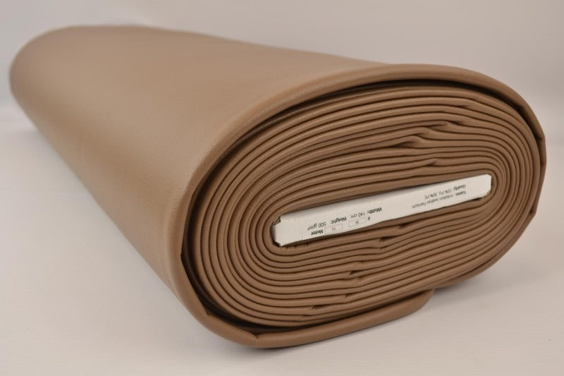 camel imiteret læder premium – hel rulle med stof