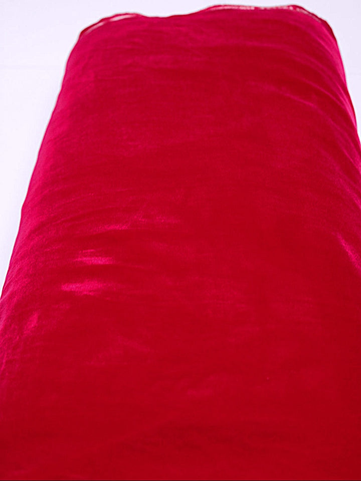 RØDT MICRO VELOUR STOF