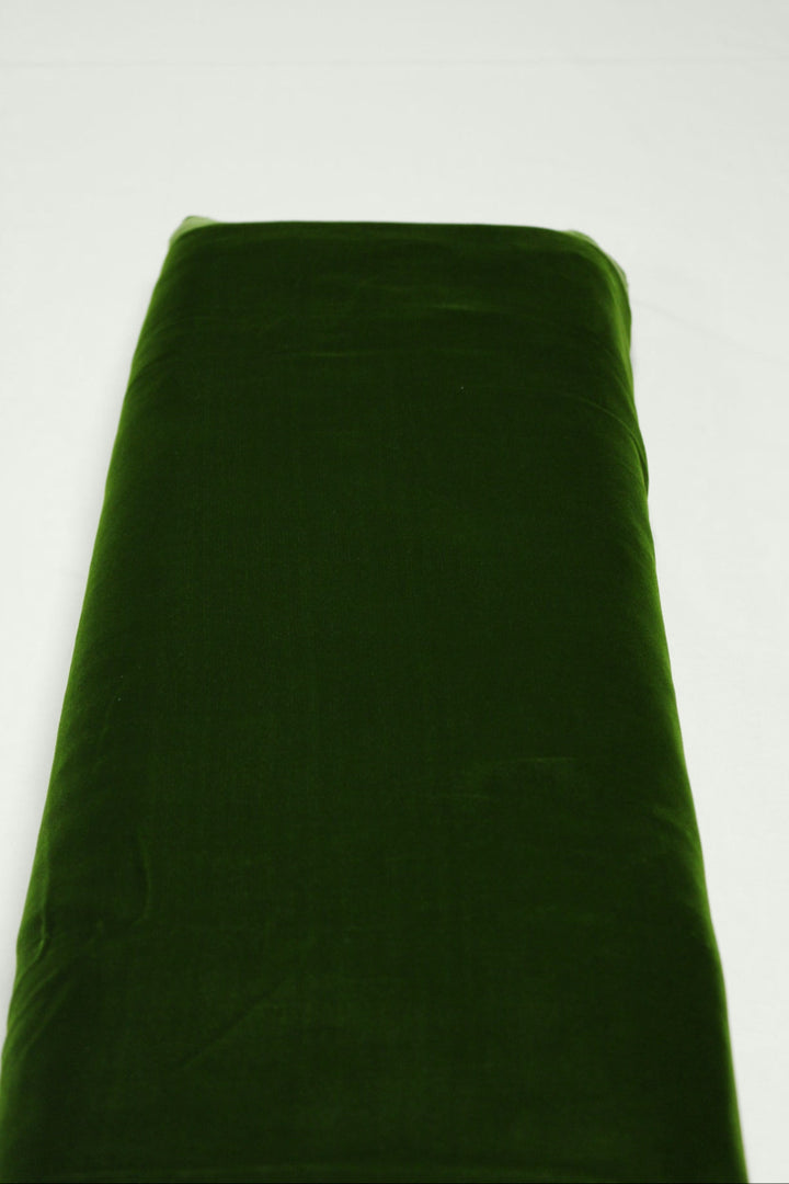 GRØNT MICRO VELOUR STOF
