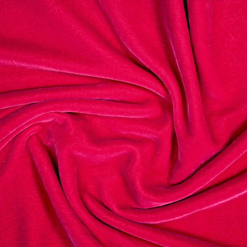 PINK MICRO VELOUR STOF MED GLIMMER