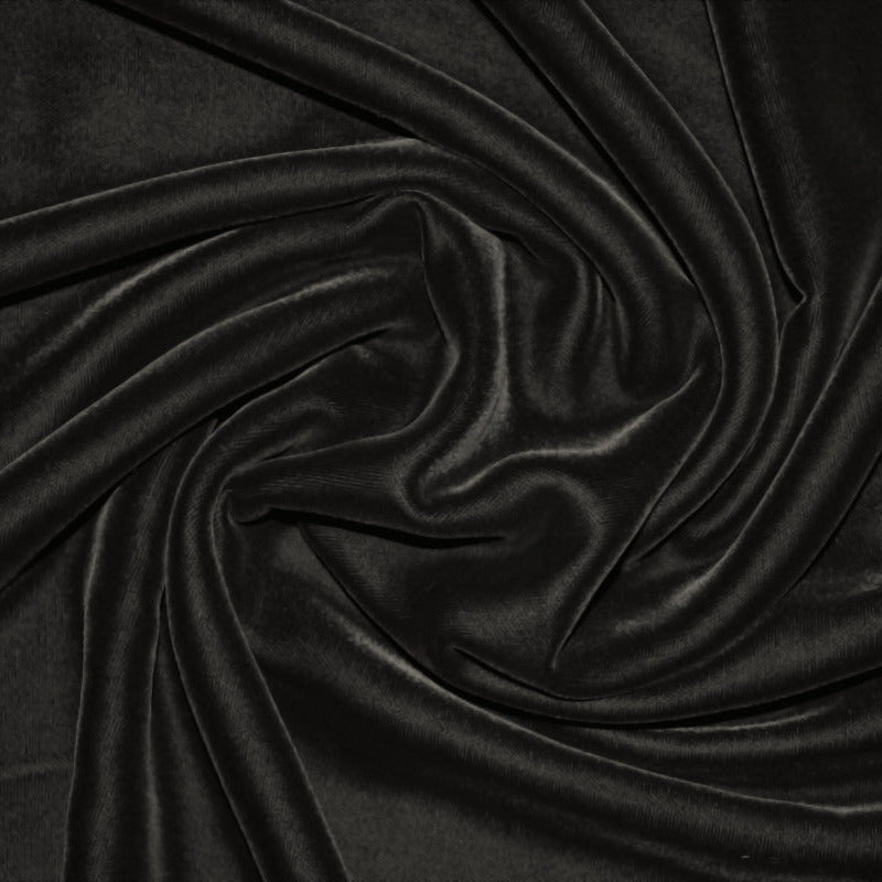 SORT MICRO VELOUR STOF