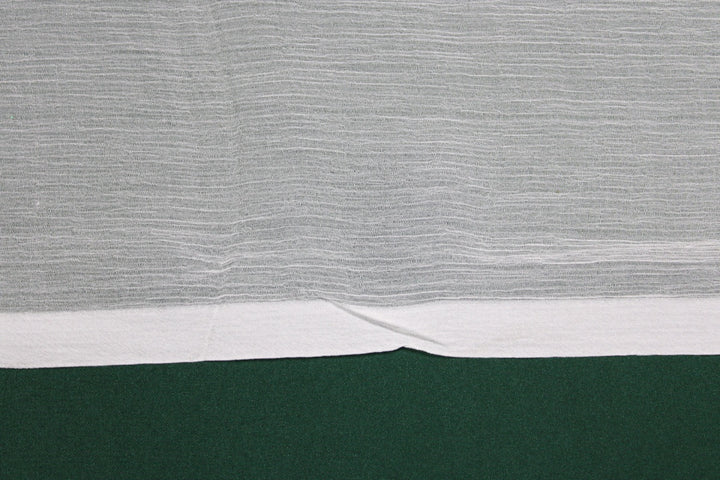 HVIDT SILKE CHIFFON STOF