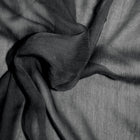SORT SILKE CHIFFON STOF