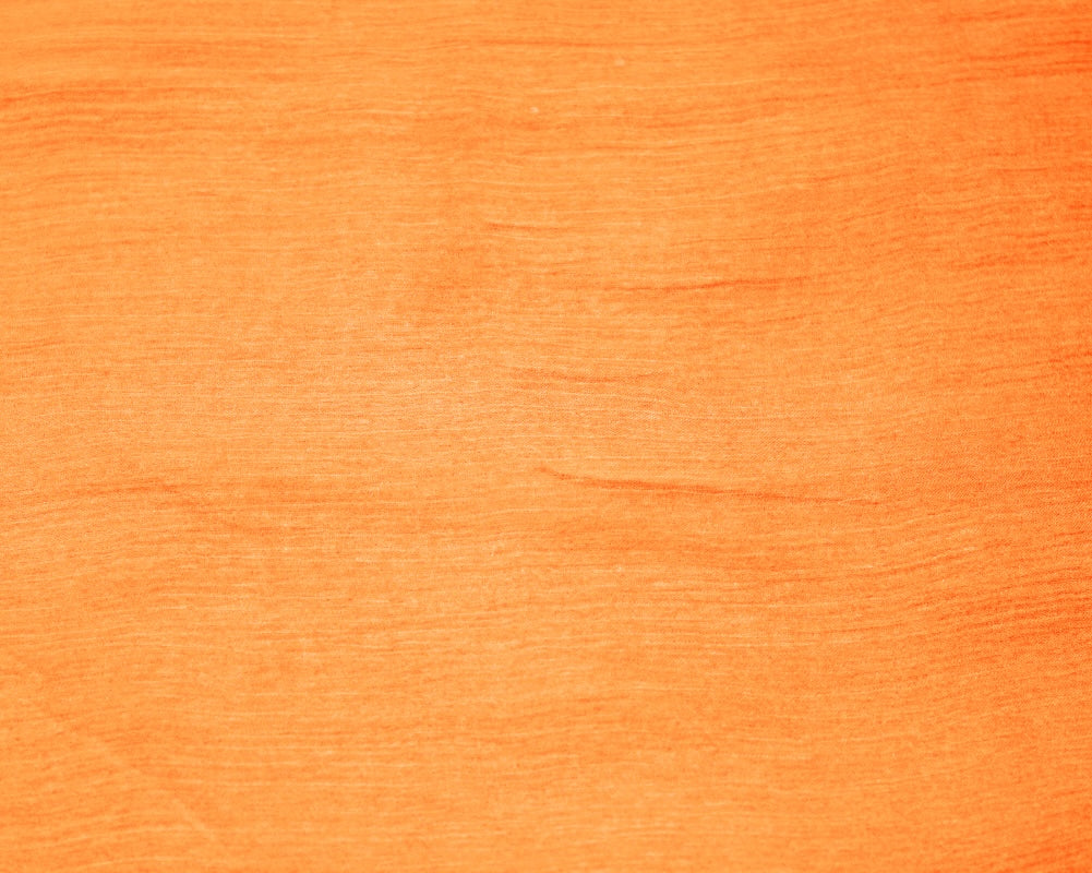 LYS ORANGE SILKE CHIFFON STOF