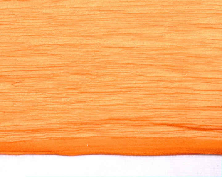 LYS ORANGE SILKE CHIFFON STOF