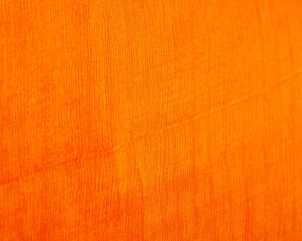 ORANGE SILKE CHIFFON STOF