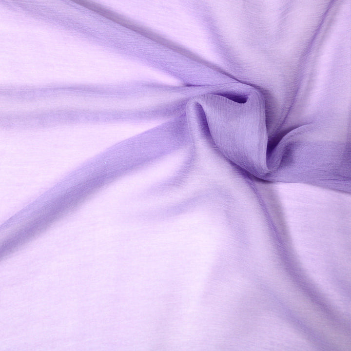 LAVENDEL SILKE CHIFFON STOF