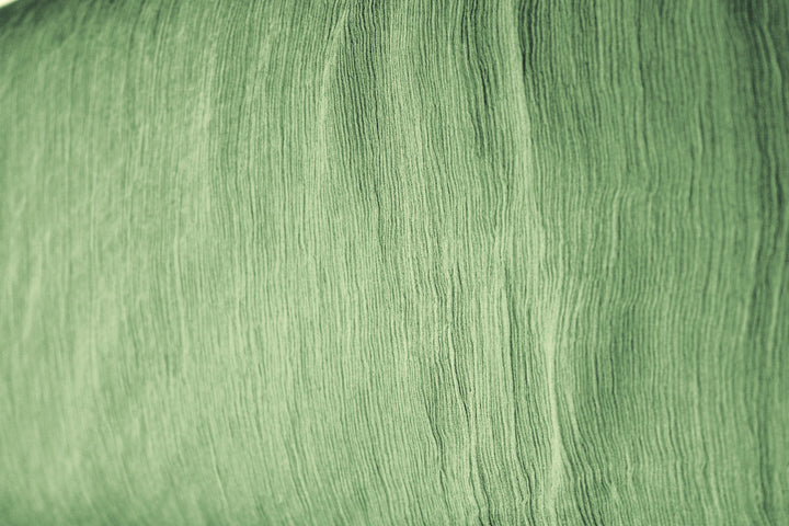 MOSGRØNT SILKE CHIFFON STOF