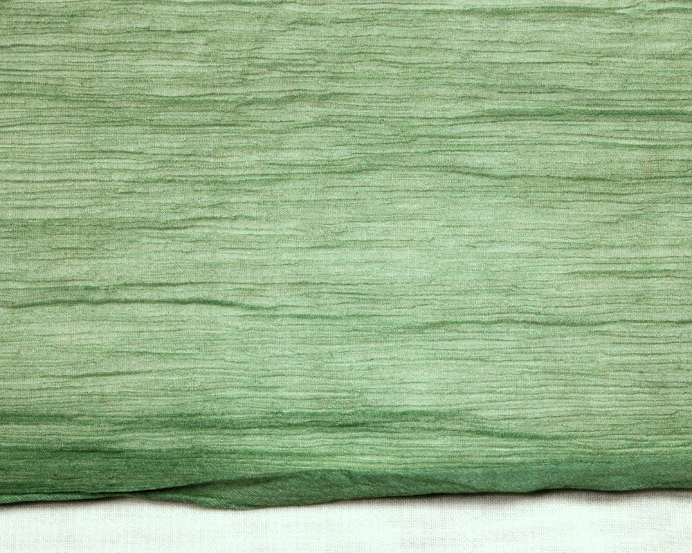 MOSGRØNT SILKE CHIFFON STOF