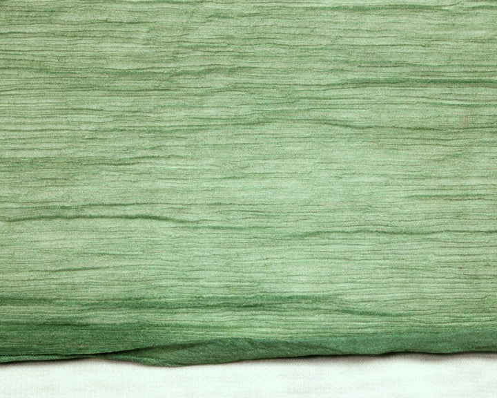 MOSGRØNT SILKE CHIFFON STOF