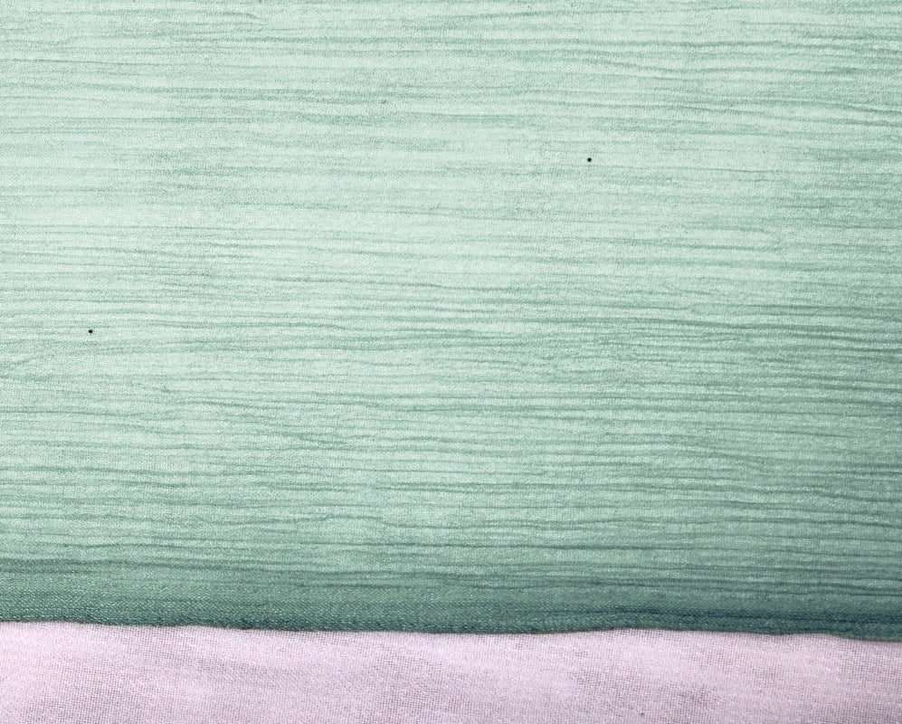 MINTGRØNT SILKE CHIFFON STOF