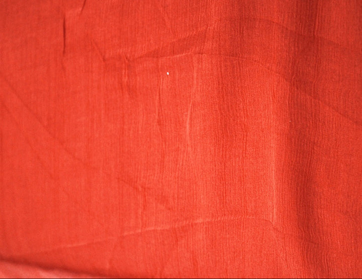 KOBBERFARVET SILKE CHIFFON STOF