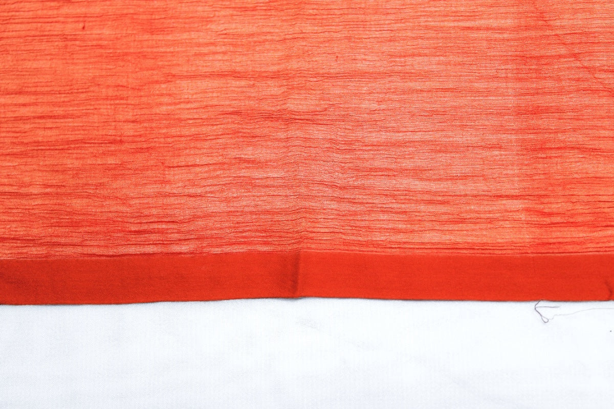 KOBBERFARVET SILKE CHIFFON STOF