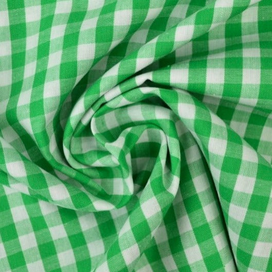 6,5 MM TERNET GINGHAM LYSEGRØN