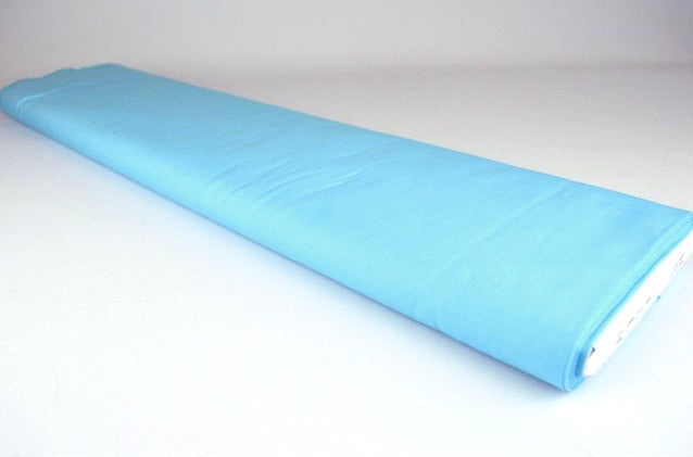 HAVBLÅ BOMULDSPOPLIN