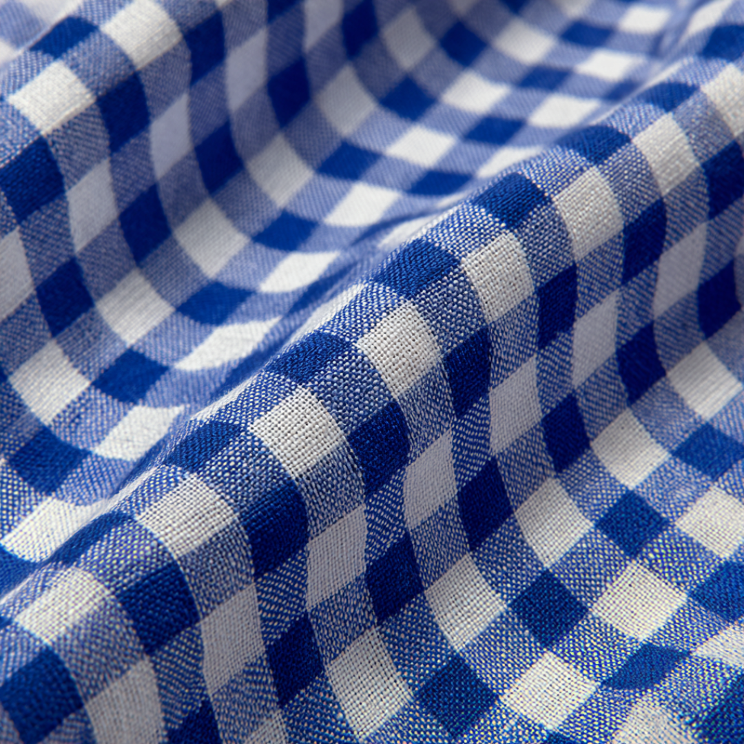 SORT 6,5 MM GINGHAM TERN – OEKO-TEX BOMULD, LET & ÅNDBAR