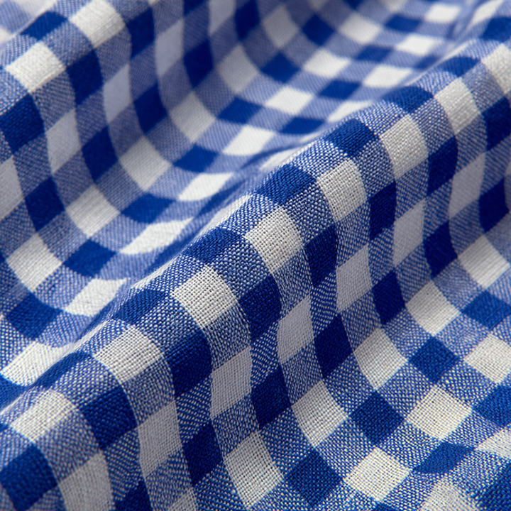 RØD 6,5 MM GINGHAM STRIBER – OEKO-TEX BOMULD, LET & ÅNDBAR