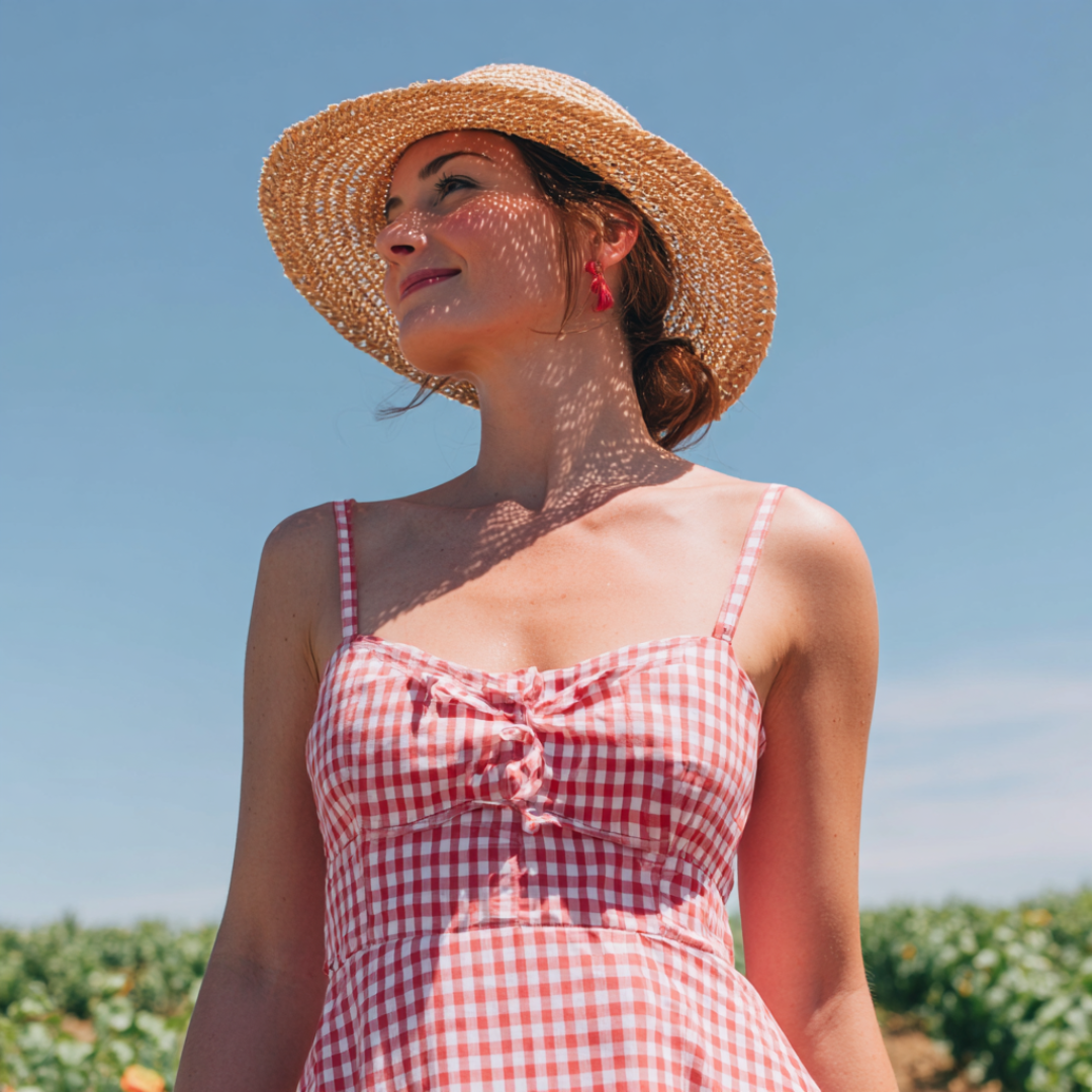 SORT 6,5 MM GINGHAM TERN – OEKO-TEX BOMULD, LET & ÅNDBAR