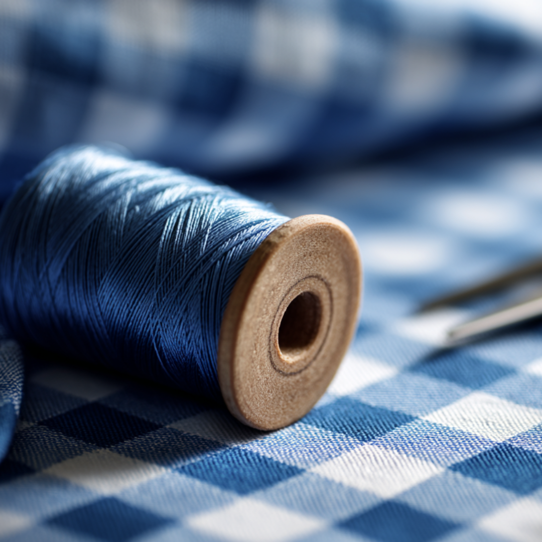 SORT 6,5 MM GINGHAM TERN – OEKO-TEX BOMULD, LET & ÅNDBAR