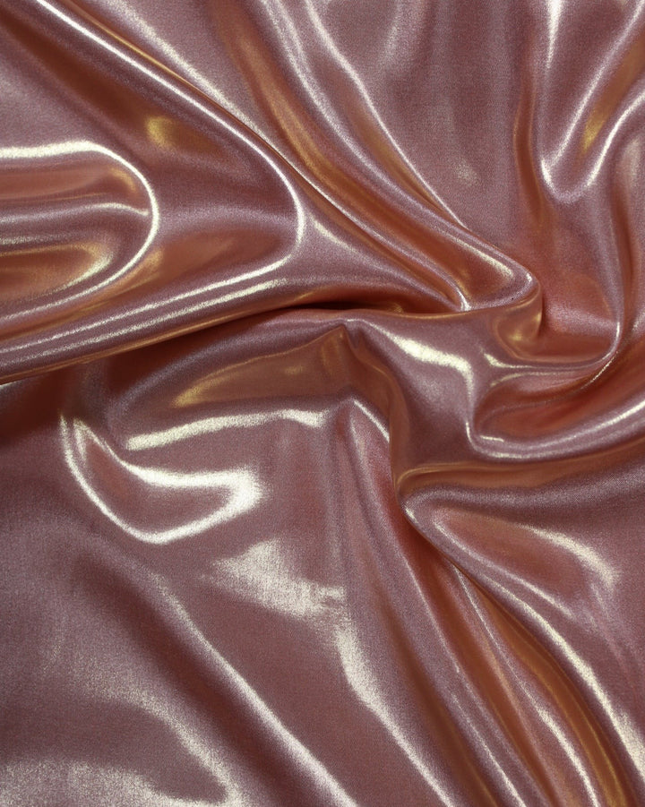 STØVET ROSA FOIL STOF