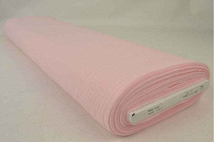 LYSERØD DOUBLE GAUZE MUSSELIN – BLØD & ÅNDBAR