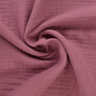 ROSAFARVET DOUBLE GAUZE MUSSELIN
