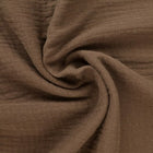 BRUN DOUBLE GAUZE MUSSELIN