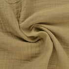 KAKIGRØN DOUBLE GAUZE MUSSELIN