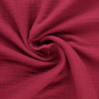 BORDEAUX RØD DOUBLE GAUZE MUSSELIN