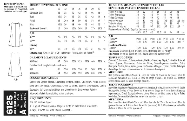 NEW LOOK SYMØNSTER TIL KJOLE I TO VERSIONER