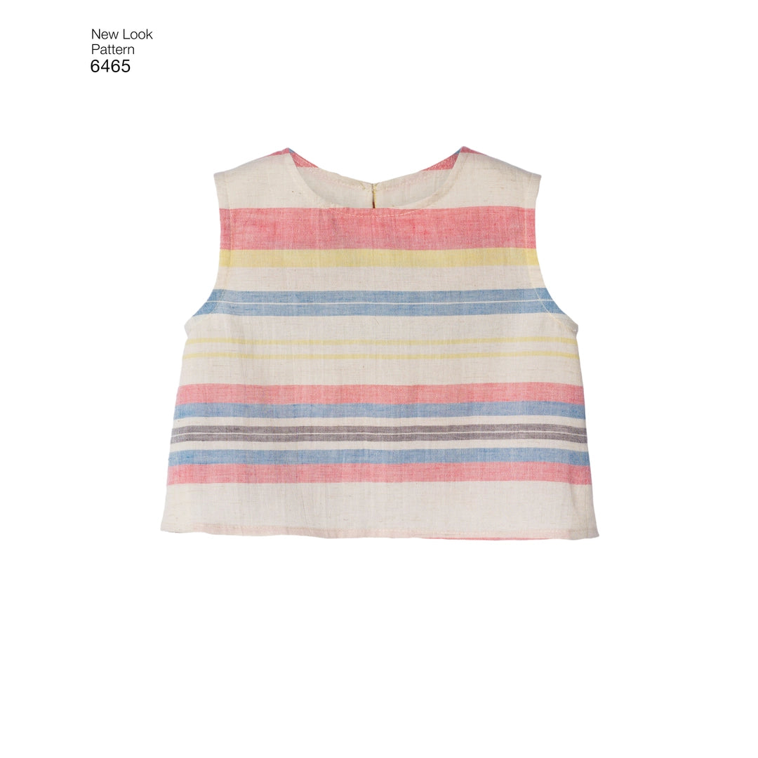 NEW LOOK SYMØNSTER TIL NEDERDEL, SHORTS OG TOP – STR. 3-8 ÅR
