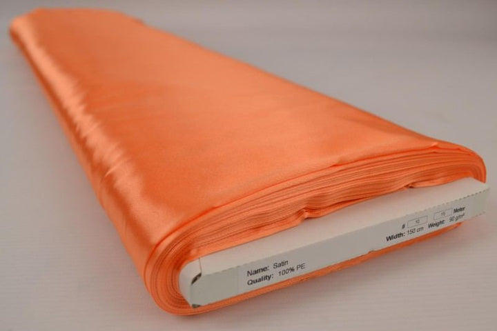 ORANGE SATIN STOF – LET & GLANSFULDT