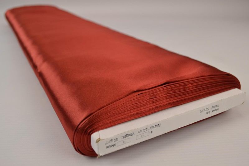 KOBBER SATIN STOF – LET & GLANSFULDT
