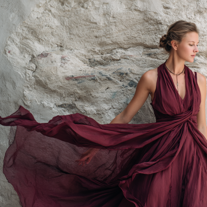 SOLGUL SILKE CHIFFON STOF