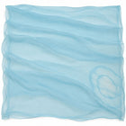 LYS BLÅ / AQUA SILKE CHIFFON STOF