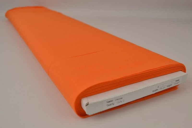 ORANGE VISKOSE STOF – LET FALD & ELEGANT MAT GLANS
