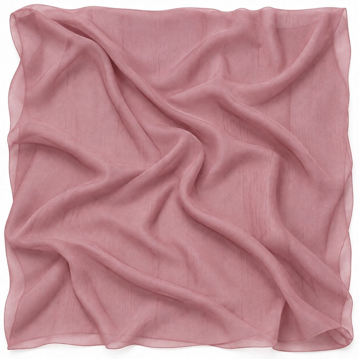 Støvet rosa silke chiffon – hele stoffet (billede 1 af 3)