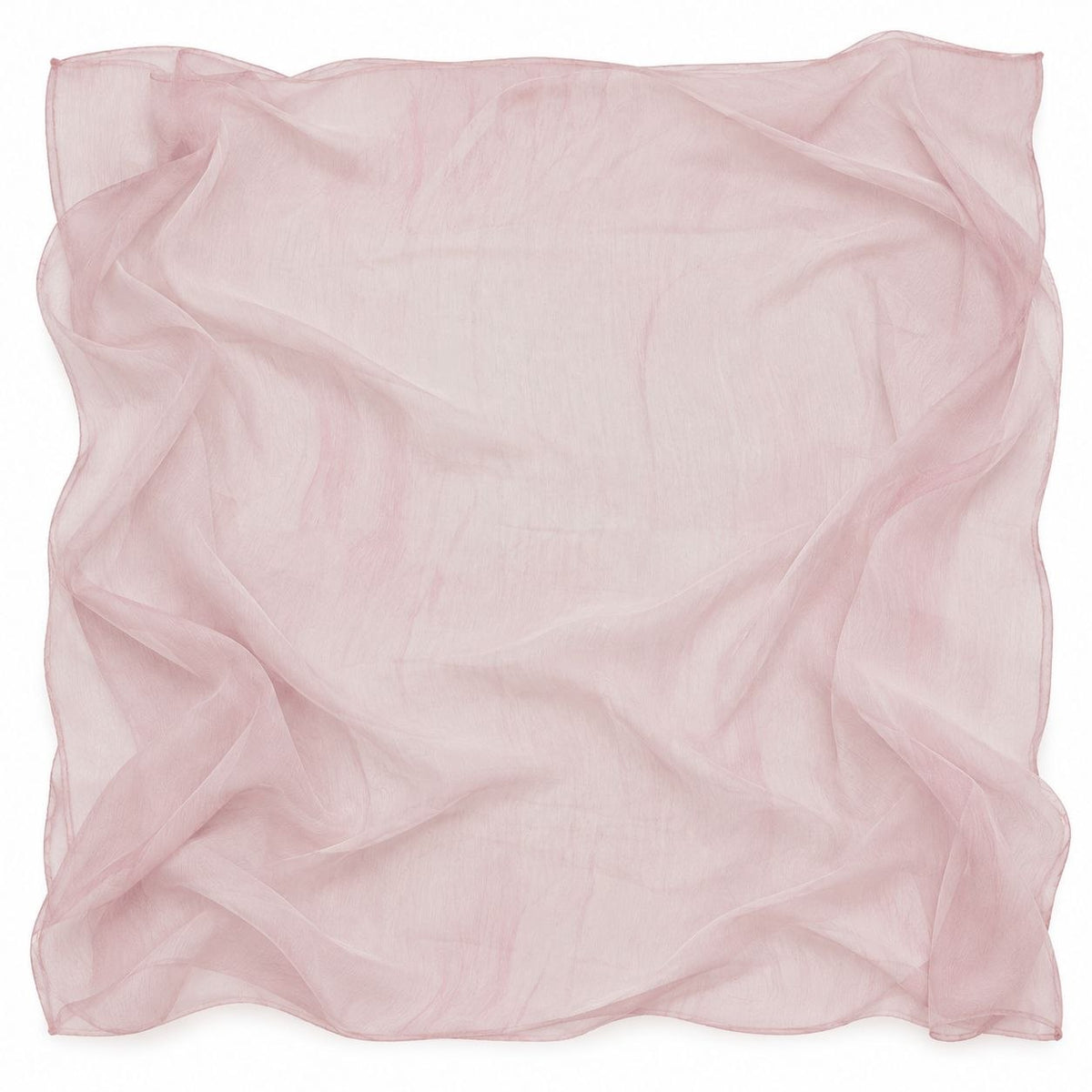 Lys rosa silke chiffon 130 cm – hele stoffet med misfarvning (billede 1 af 2)